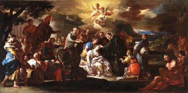 a6 - Francesco Solimena - Miracolo di San Mauro -  75 - 153   Budapest, museo nazionale di belle arti.jpg